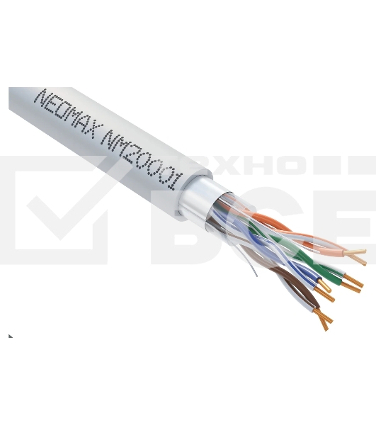 Кабель NEOMAX NM20001 Кабель FTP cat.5e, 4 пары, (305м) 0.52мм