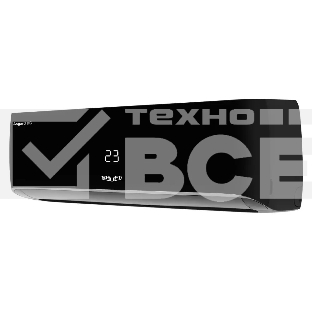 Блок внутренний сплит-системы Shuft Asgard DC Black SFTHAI/in-07HN8/BL инвертор, 7000 BTU, 20 м2, 25 дБ, охлаждение, обогрев, осушение, черный