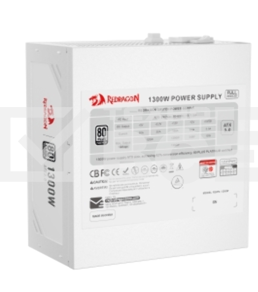 Блок питания для ПК Redragon RGPS-1300W 1300Вт,модульный,80+Plat,белый