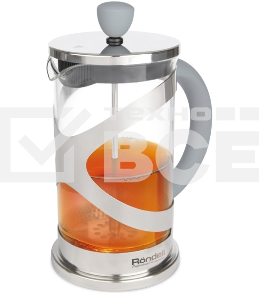 Френч-пресс0,6 л Rondell 838-RDS Crystal Grey