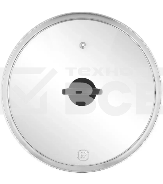 Крышка Rondell Handy RDA-1687 d=26 см крыш.прозрачный руч.черная