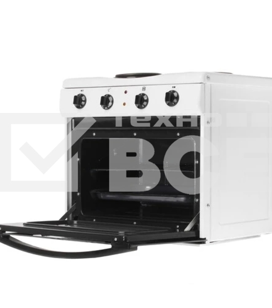 Плита электрическая Мечта 15М белый, конфорок 2 шт, духовка 25 л, 50 см x 47 см x 43 см