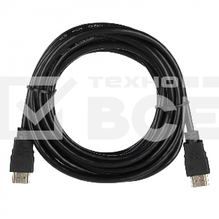 Кабель ACD-DHHM2-50B ACD-DHHM2-50B HDMI 2.0, Golden Plated,19m/19m, черный, 5м (742262)