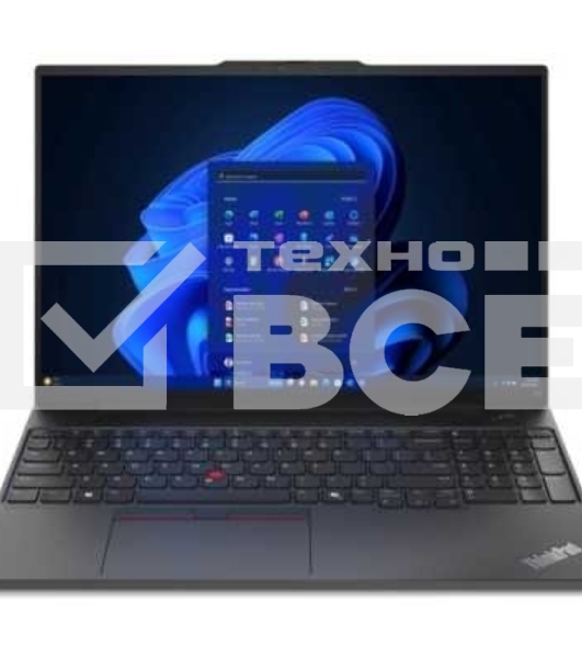 Ноутбук Lenovo ThinkPad E16 G2 16' (1920x1200) IPS, Ryzen 5 7535HS, 16Gb DDR5,512Gb SSD, AMD Radeon, FHD Cam, RTL8852BE,FPR,3 Cell 47Whr, BKLT KB ENG, No OS, 1Y (EN_kbd, 3pin cable)