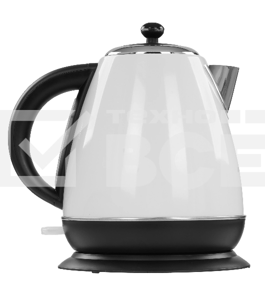 Чайник электрический Hyundai HYK-S4502 1.7 л, 2200 Вт, жемчужный/черный (корпус: нержавеющая сталь/пластик)