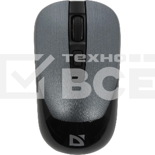 Мышь беспроводная Defender Wave MM-995 серебристый, 1600 dpi, радиоканал, USB, кнопки - 4