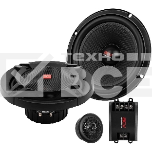 Колонки автомобильные ACV PG-6.2S 200Вт 92дБ 4Ом 16см (6.5дюйм) (ком.:2кол.) компонентные двухполосные