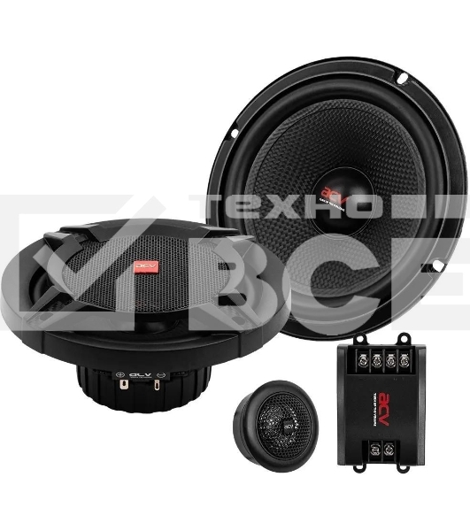 Колонки автомобильные ACV PG-6.2S 200Вт 92дБ 4Ом 16см (6.5дюйм) (ком.:2кол.) компонентные двухполосные