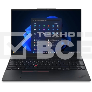 Ноутбук Lenovo ThinkPad E16 G3/16'/IPS/Intel Core Ultra 7 255H/16Gb/512Gb SSD/Intel Graphics/noOS/черный/1.63kg
