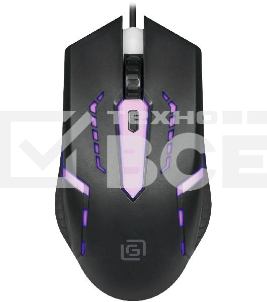 Мышь проводная Oklick 398G черный, 2400 dpi, USB, кнопки - 4