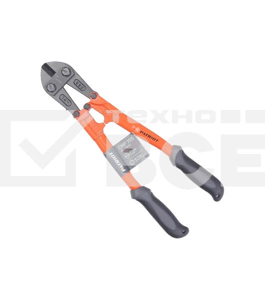 Болторез Patriot CMP-355 мм, Cr-Mo, 2компонент. прорезиненные рукоятки, 40HRC, d 5-7 мм, индивид.коробка, 355 мм (14