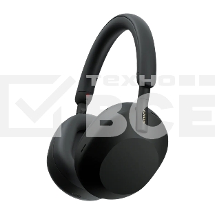 Гарнитура мониторные Sony WH-1000XM5 1.2м черный беспроводные bluetooth оголовье (WH1000XM5/B)