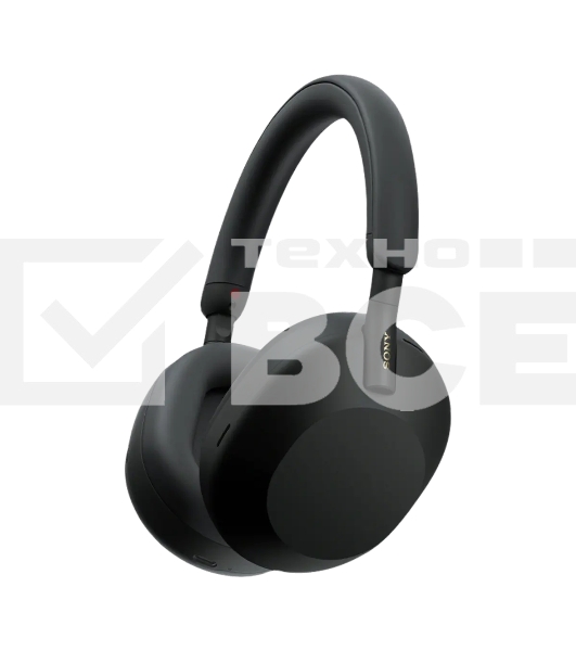 Гарнитура мониторные Sony WH-1000XM5 1.2м черный беспроводные bluetooth оголовье (WH1000XM5/B)