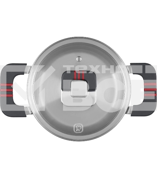 Кастрюля Rondell Stripes RDS-1637, 2.8л, 20см, с крышкой, стальной