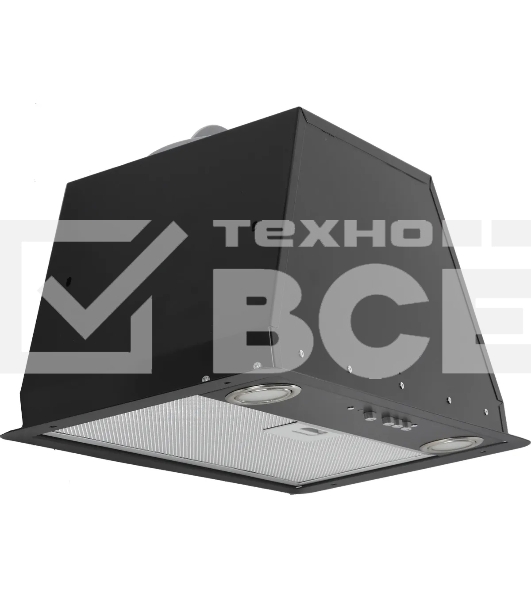 Вытяжка Elikor FLAT 52P-650-K3D черный/черный