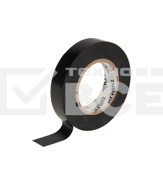 Изолента ПВХ Kranz 0,13х15 мм, 25 м, черная