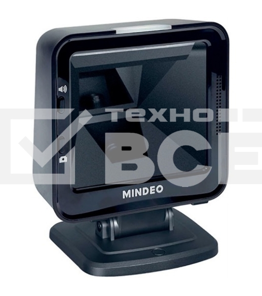 Сканер штрих-кода стационарный MINDEO MP8610 USB презентационный, 2D имидж, USB, черный