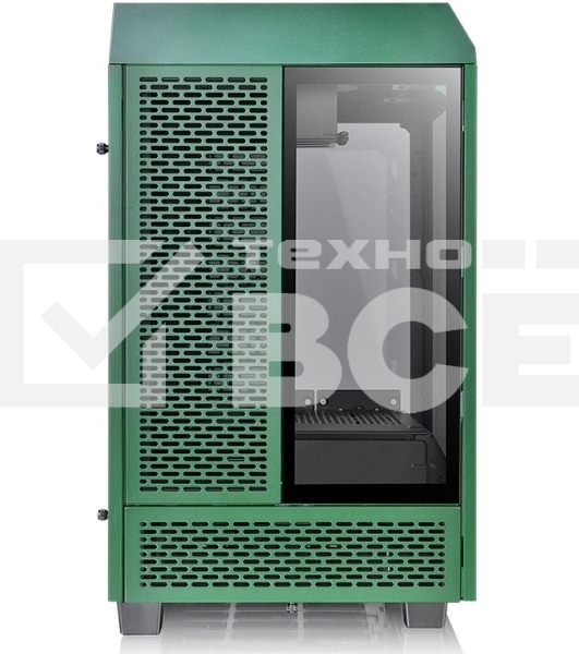 Компьютерный корпус Thermaltake The Tower 100 Racing Green без БП miniITX 1x120мм 3x140мм 2xUSB 3.0 audio bott PSU