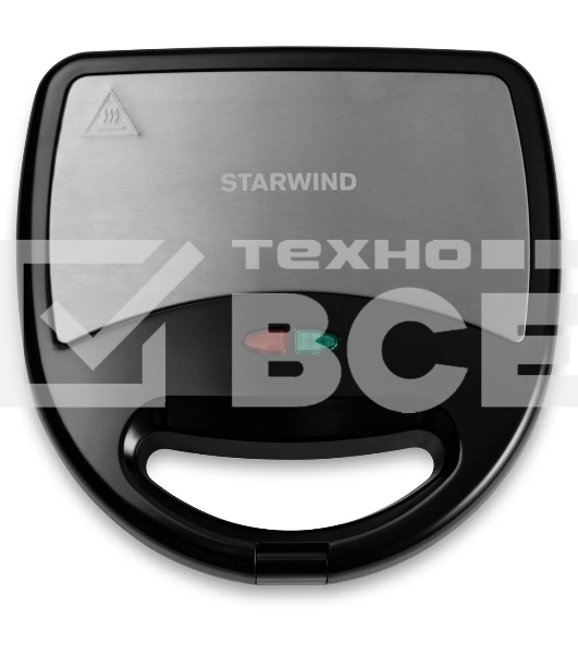 Сэндвичница Starwind SSW2346 750Вт черный/серебристый
