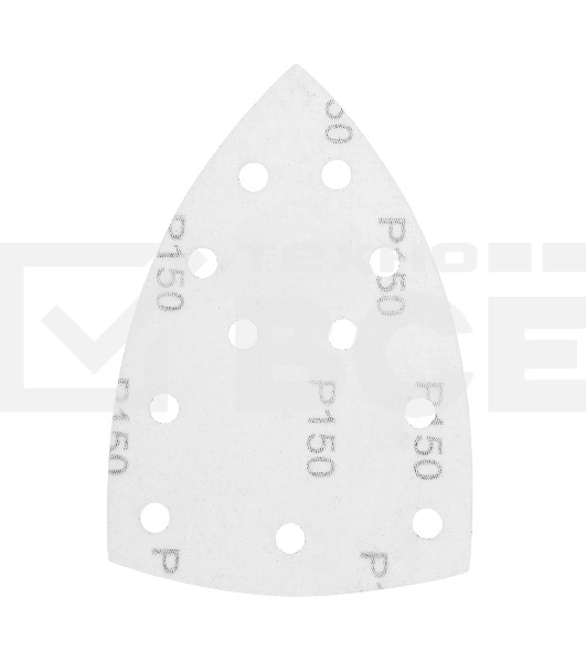 Треугольник абразивный Denzel на ворc. подложке под 