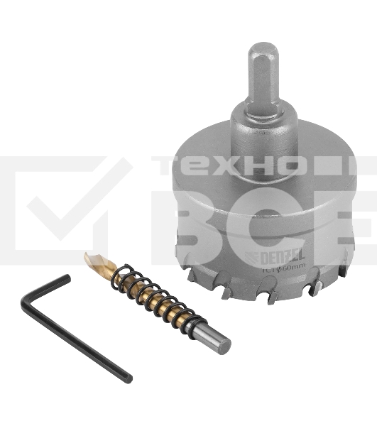 Коронка по металлу Denzel твердосплавная, 60 мм