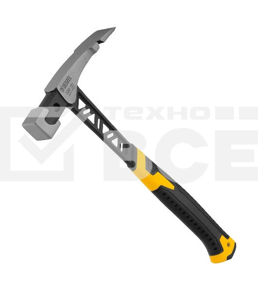 Молоток каменщика Denzel 680 г, цельнокованый, двухкомпонентная обрезиненная рукоятка