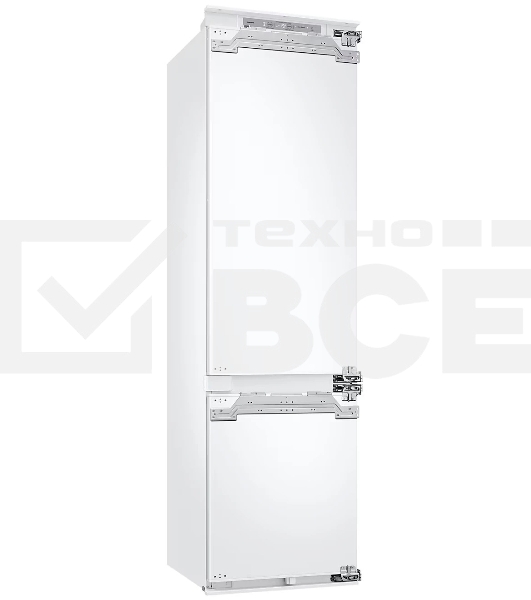 Встраиваемый холодильник Samsung BRB70F30AEF0EO белый двухкамерный 224/74л морозилка снизу No Frost