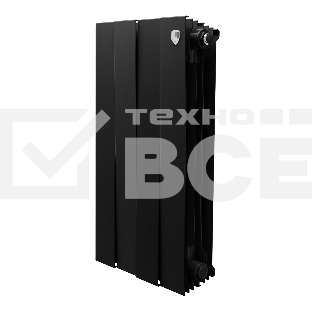 Радиатор биметаллический Royal Thermo PianoForte 500 Черный - 4 секц.