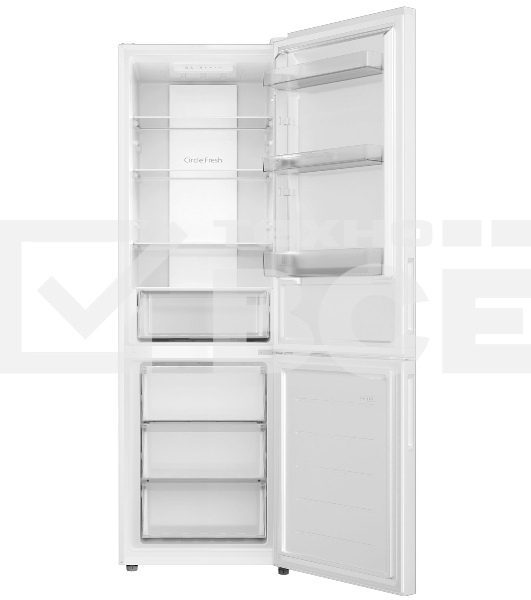 Холодильник Candy CFN6185W белый двухкамерный  207/91 л морозилка снизу, No Frost