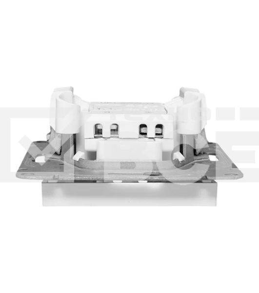 Механизм выключателя EKF UP1-SWW-14 одноклавишный, с подсветкой, белый Эпика