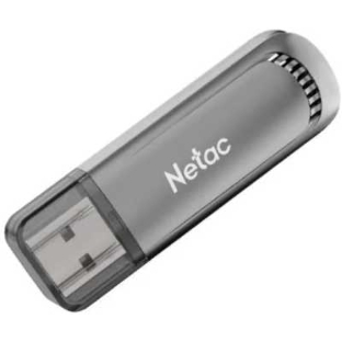 Флешка USB Netac UA61B (NT03UA61B-064G-32GM), 64Gb, USB 3.2, R/W 150/45, серый