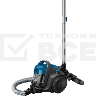 Пылесос Bosch BGS05A220 синий/серый, 700 Вт, уборка сухая, пылесборник контейнер 1.5 л