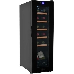 Винный шкаф ZÜGEL ZCWF123B черный, 32 л, 1 отсек, 12 бут., фото 1