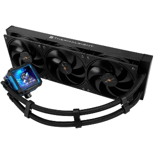 Система жидкостного охлаждения Thermalright Frozen Warframe Pro 360 Soc-AM5/AM4/1151/1200/2066/2011/1700 черный 4-pin 29.6dB Al LCD Ret (F-WFRAME-PRO-360-BL)