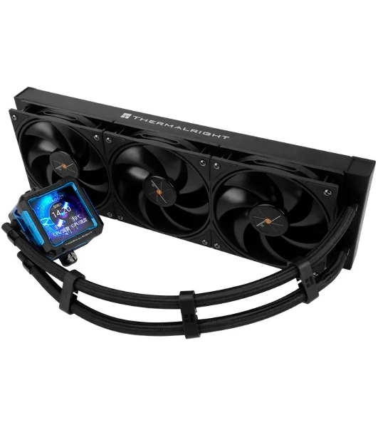Система жидкостного охлаждения Thermalright Frozen Warframe Pro 360 Soc-AM5/AM4/1151/1200/2066/2011/1700 черный 4-pin 29.6dB Al LCD Ret (F-WFRAME-PRO-360-BL)