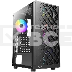 Компьютерный корпус Azza Spectra черный без БП ATX 7x120mm 2x140mm 2xUSB2.0 1xUSB3.0 audio bott PSU, фото 1