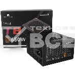 Блок питания Thermalright TR-TB650S 650W 80 PLUS Bronze, (ATX, 3, Non-modular, 1x24(20+4)pin 550mm, 1xCPU*2 8(4+4)pin 600+150mm, 1xPCIe*2 8(6+2)pin 500+150mm, 1xSATA*3+MOLEX4pin*1 400+150+150+150mm, 1xSATA*2+MOLEX4pin*2 400+150+150+150mm, Active, 120x120m, фото2