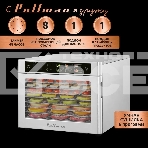 Сушилка для овощей и фруктов Pullman PL-101, 8 уровней, 11 поддонов, 500 Вт, фото18