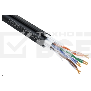 Кабель Neomax NM20041 FTP внешний с тросом, Кат. 5е, 305 м. (Медный) Экрантрованный