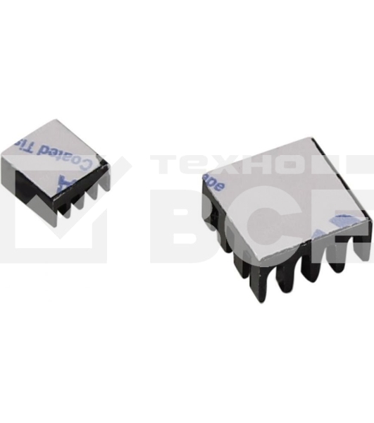 Набор радиаторов ACD Black Aluminum Heat Sink set (14*14*7mm + 9*9*5mm) RA027 for Raspberry Pi 3