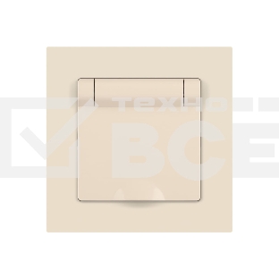 Розетка Intro Accent 6-203-02 2P+E Schuko с крышкой 16А-250В IP20 СУ сл.кость Б0063716
