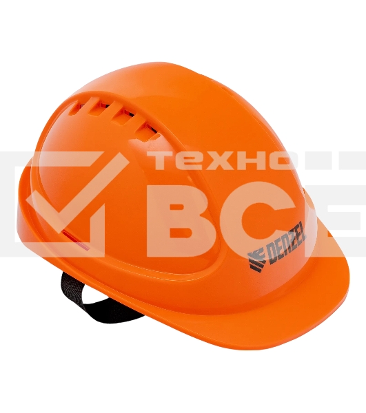 Каска защитная ударопрочная Denzel ABS/PC, плавная регулировка, модель 