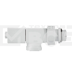 Набор дизайн-вентилей Royal Thermo CUBE, осевой (белый) 1/2