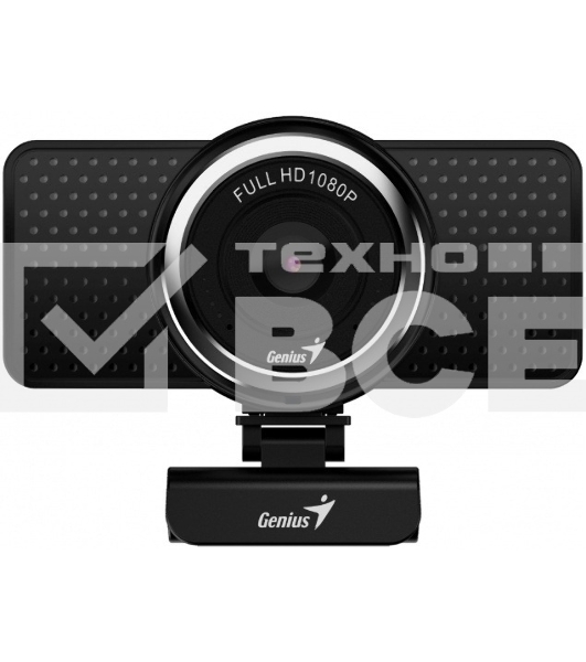 Веб-камера Genius ECam 8000 черная черный new package, 1080p Full HD, Mic, 360°, универсальное мониторное крепление, гнездо для штатива