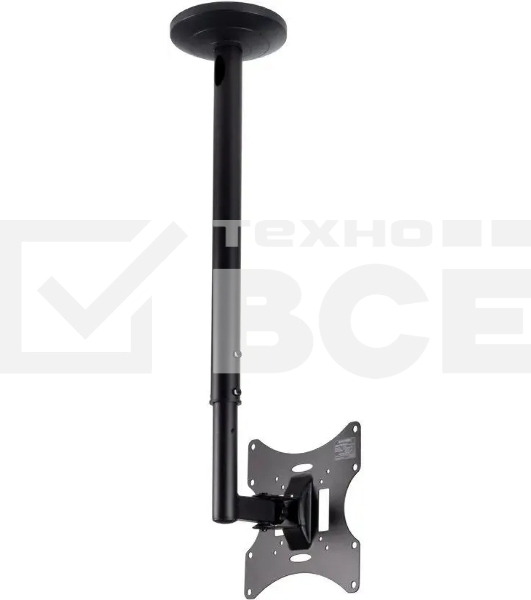 Кронштейн потолочный ARM media LCD-1000 для ЖК ТВ 10'-37', 2 ст. свободы, VESA 75/100/100*200/200, max 30 кг черный