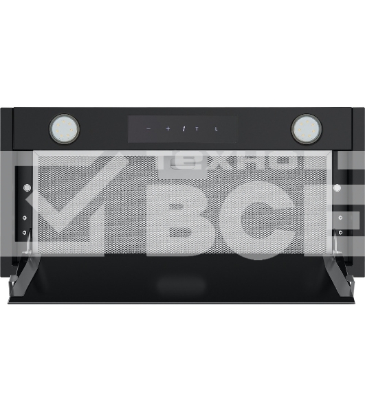 Вытяжка встраиваемая Maunfeld Fantasy Light 60 черная, 59.7 см, 800 куб. м/ч, 52 дБ