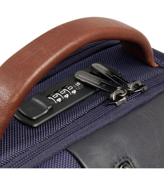 Рюкзак мужской Piquadro Brief2 CA4439BR2BM/BLUCU темно-синий/коричневый нейлон/натур.кожа