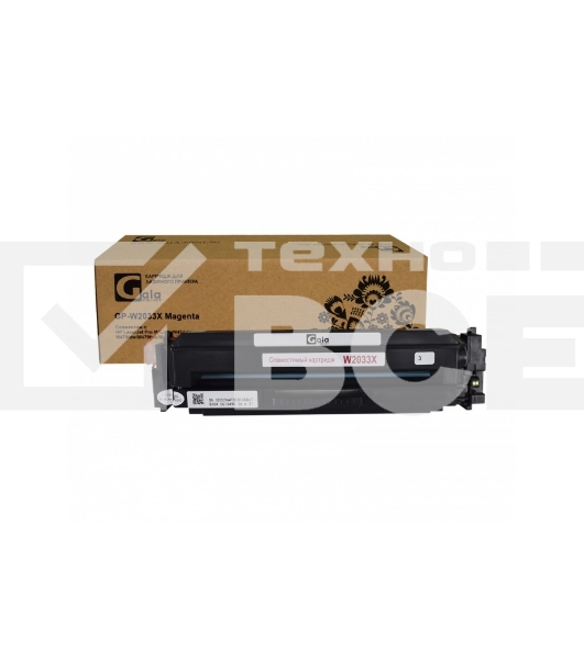Картридж лазерный GalaPrint GP-W2033X (415X) пурпурный с эмулятором (6000 стр) для HP LaserJet Pro M454dn/M454dw/M479fdw/M479fnw/M479dw/M479fdn