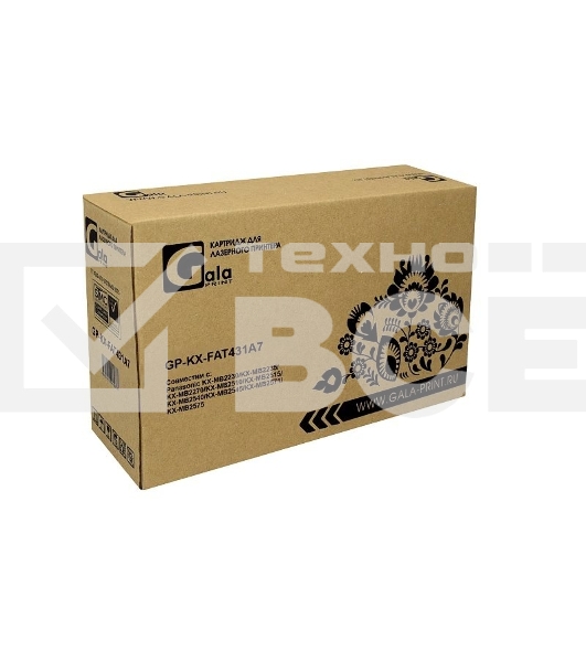 Картридж GalaPrint GP-KX-FAT431A7 чёрный (6000 стр) для Panasonic KX-MB2230/KX-MB2235/KX-MB2270/KX-MB2510/KX-MB2515/KX-MB2540/KX-MB2545/KX-MB2571/KX-MB2575