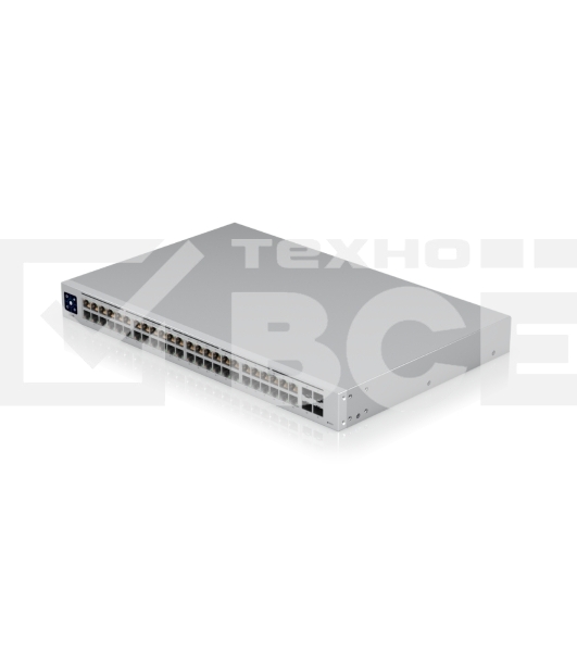 Коммутатор PoE в стойку UniFi Switch 48 PoE USW-48-PoE-EU Ubiquiti 48х 1G RJ45, 4х SFP, раздача 195 Вт, (072146)